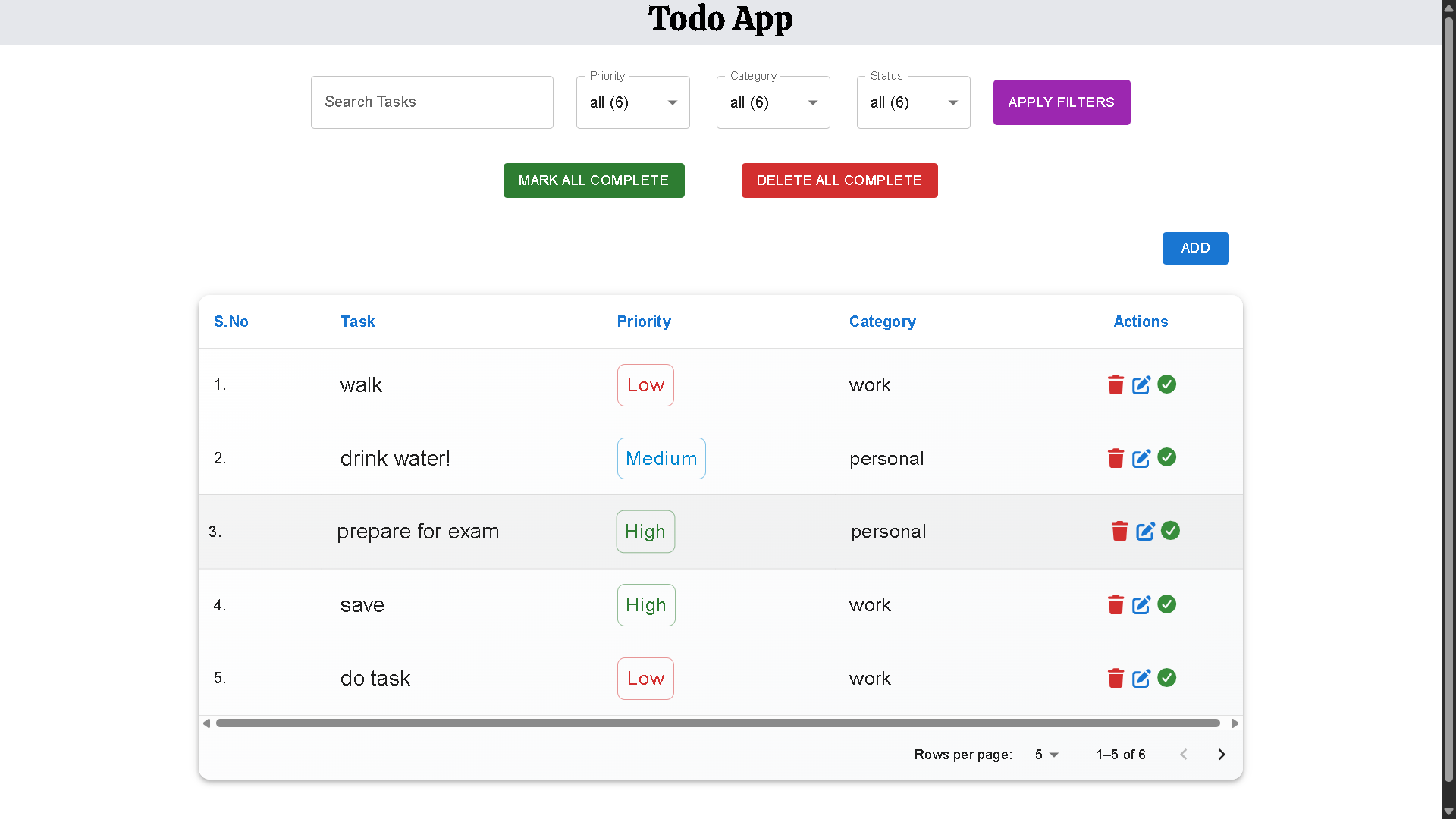 Super Todo app